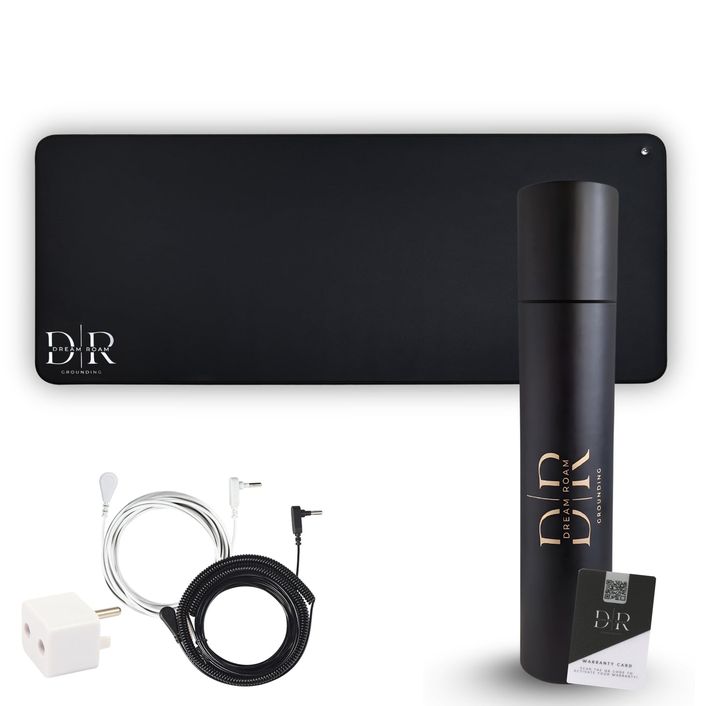 Grounding Mat for Bed, Dream Roam Grounding Sleep Solution, Stress Relief Conductive Mattress Cover, Safety Adapter, 2 Cords, Premium Packaging, 2-Year Warranty, Twin: 27"x73" Queen: 54"x73" Multipurpose: 35.5”x16”