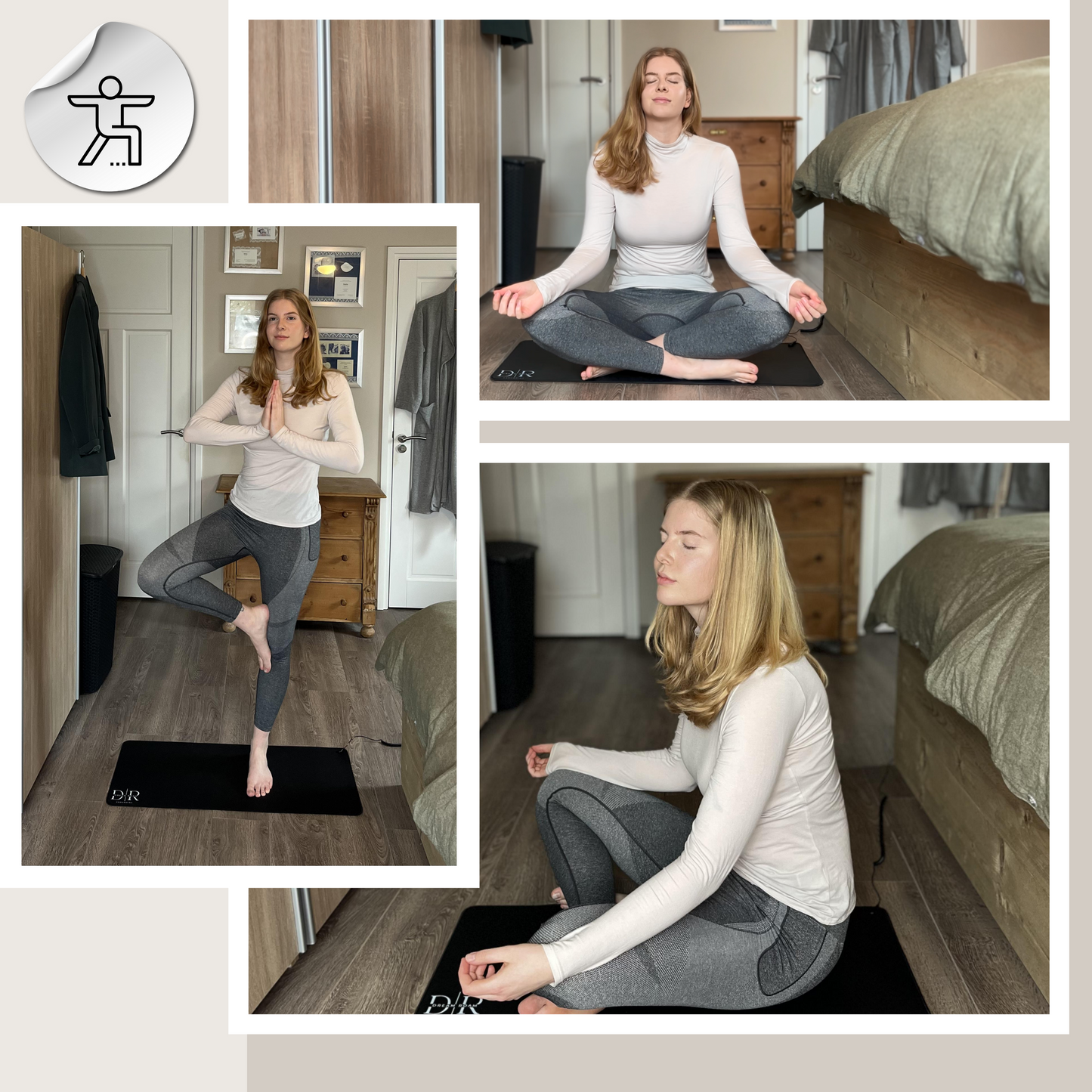 Grounding Mat for Bed, Dream Roam Grounding Sleep Solution, Stress Relief Conductive Mattress Cover, Safety Adapter, 2 Cords, Premium Packaging, 2-Year Warranty, Twin: 27"x73" Queen: 54"x73" Multipurpose: 35.5”x16”