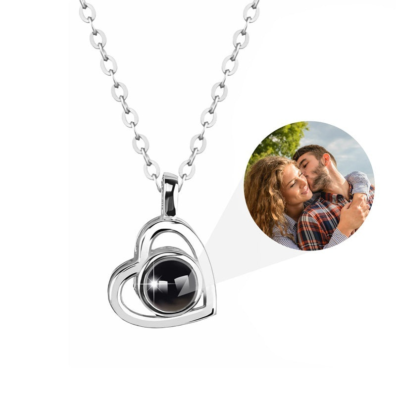 Romantic Necklace Nano Projection Customized Color Pictures Photo Love