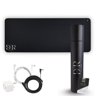 Grounding Mat for Bed, Dream Roam Grounding Sleep Solution, Stress Relief Conductive Mattress Cover, Safety Adapter, 2 Cords, Premium Packaging, 2-Year Warranty, Twin: 27"x73" Queen: 54"x73" Multipurpose: 35.5”x16”