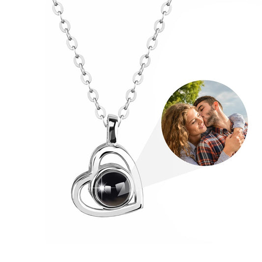 Romantic Necklace Nano Projection Customized Color Pictures Photo Love